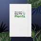 Life Is Short Buy The Plants Hardcover Gardening Journal -  Hardcover Bound Notebook White Front