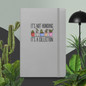 It's Not Hoarding It's A Collection Hardcover Gardening Journal -  Hardcover Bound Notebook Silver Front