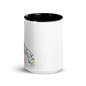 Pray, Love, Eat Coffee Mug -  White Ceramic Mug With Color Inside Black  Oz Front