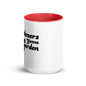 Gardeners Gonna Garden Coffee Mug -  White Ceramic Mug With Color Inside Red  Oz Front