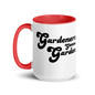 Gardeners Gonna Garden Coffee Mug -  White Ceramic Mug With Color Inside Red  Oz Left
