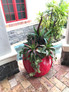 Spiral Modern Globe Planters Outdoors