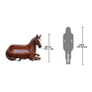 Saddle Up Horse Bench Sculpture Scale Comparison View