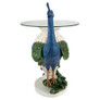 Staverden Castle Peacock Glass Top Plant Stand Front View