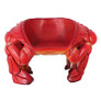 Giant Red King Crab Sculptural Chair Rear View