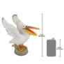 Oceanside Pelican Spitter Piped Statue Dimensions