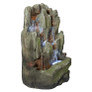 Lost Falls Cascading Waterfall Illuminated Tabletop Water Fountain Corner View