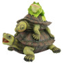 Along for the Ride, Frog and Turtles Spitter Piped Statue