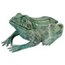 Bull Frog Cast Bronze Garden Statue
