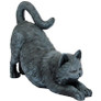 Playful Cats Garden Statue Stretching Cat