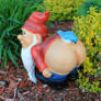 Loonie Moonie Bare Buttocks Garden Gnome Statue Outdoors Rear View