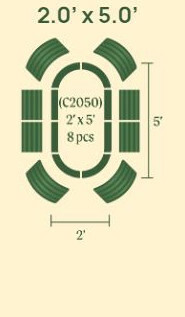 2x5 Raised Garden Bed