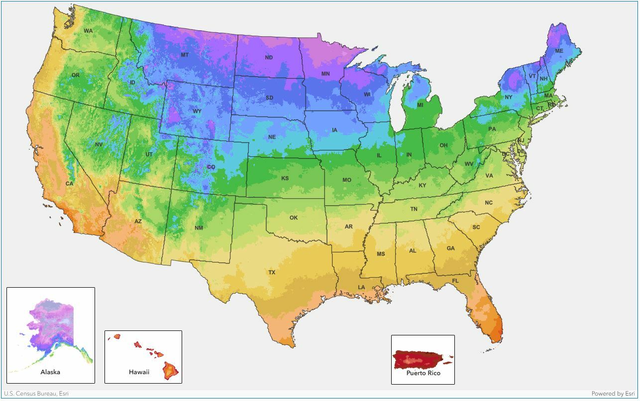 2023 USDA Plant Hardiness Zone Map