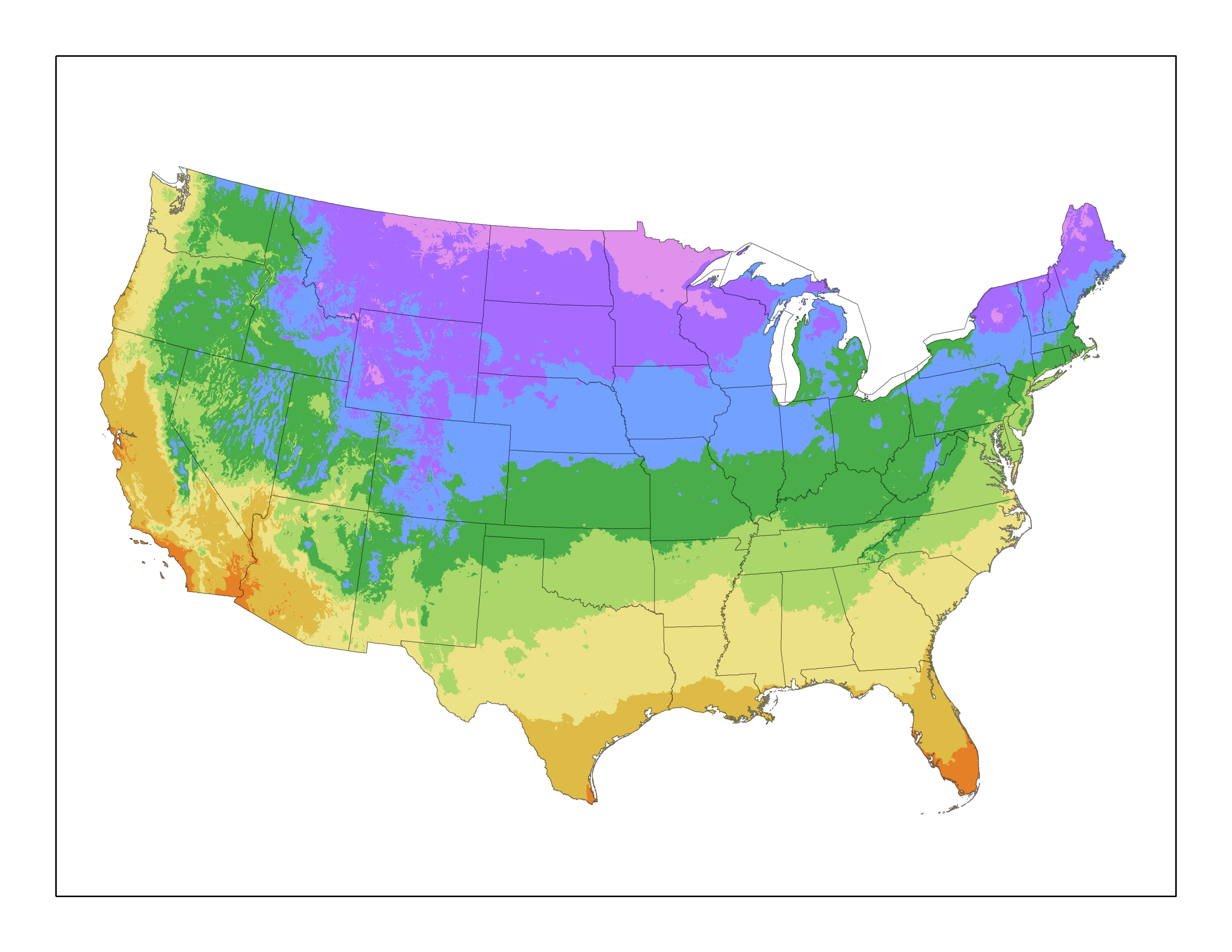 United States Plant Zone Map Plantaddicts Com