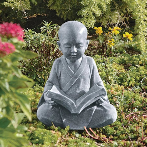 Baby Buddha Studying Five Precepts Statue | Plant Addicts