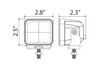 2.8" 20W LED Cube Light Kit, Spot Beam - Clear