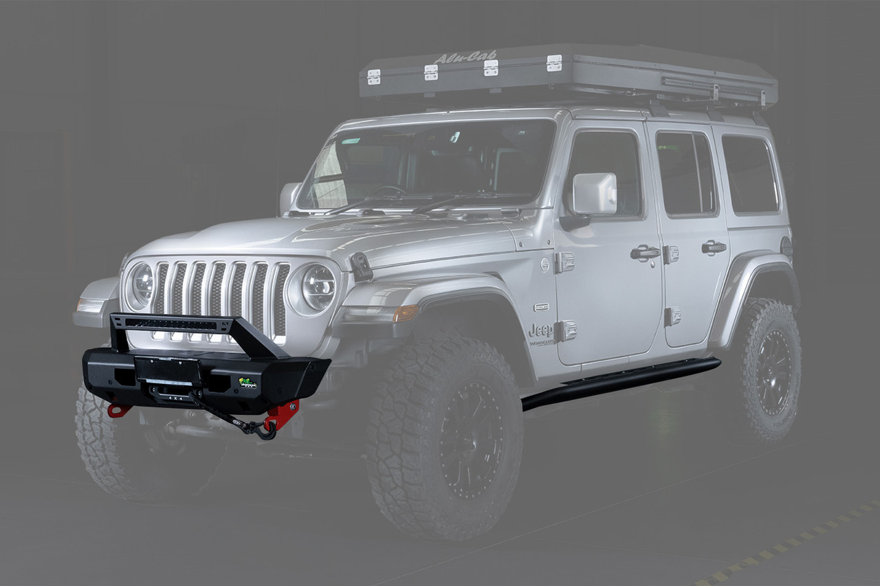 Raid Armor Package | Stubby Front Bumper | Rear Bumper | Side Steps | Suited For Jeep Wrangler JLU (4 Door)