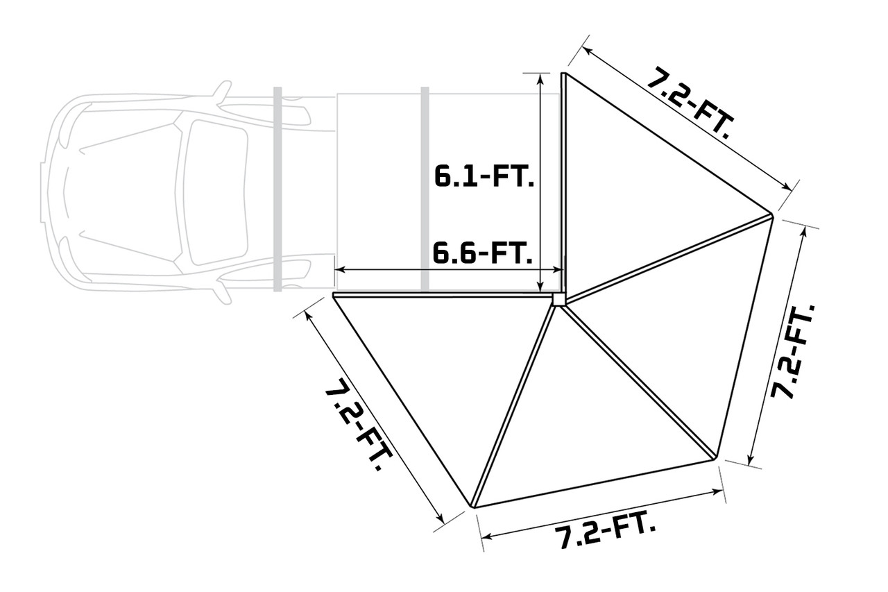 DeltaWing XTR-71 (LH) | 270 Degree Freestanding Awning