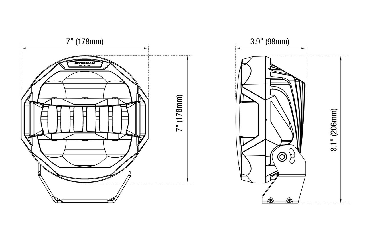 Scope 7" LED Driving Lights (Combo)