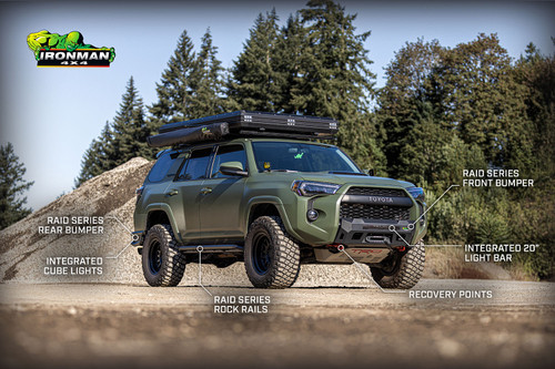 Raid Armor Package | Front Winch Bumper | Side Steps | Rear Bumper | Suited for 2014+ Toyota 4Runner