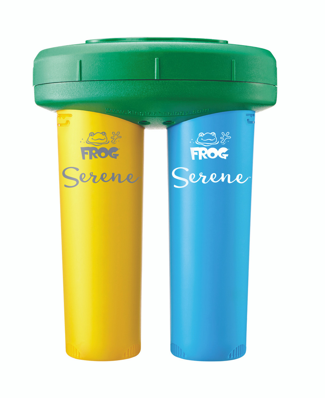 SPA FROG Replacement Cartridges 5 Pack 4 Bromine // 1 Mineral Frog Serene Cartridge Kit Plus Extra Bromine with Bonus Blue Spa Thermometer