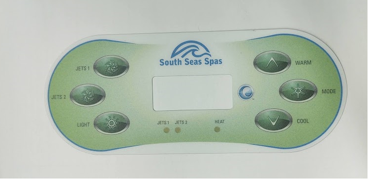 11-0145-08 Artesian South Seas 2 Pump Overlay for Control Panel VL620S