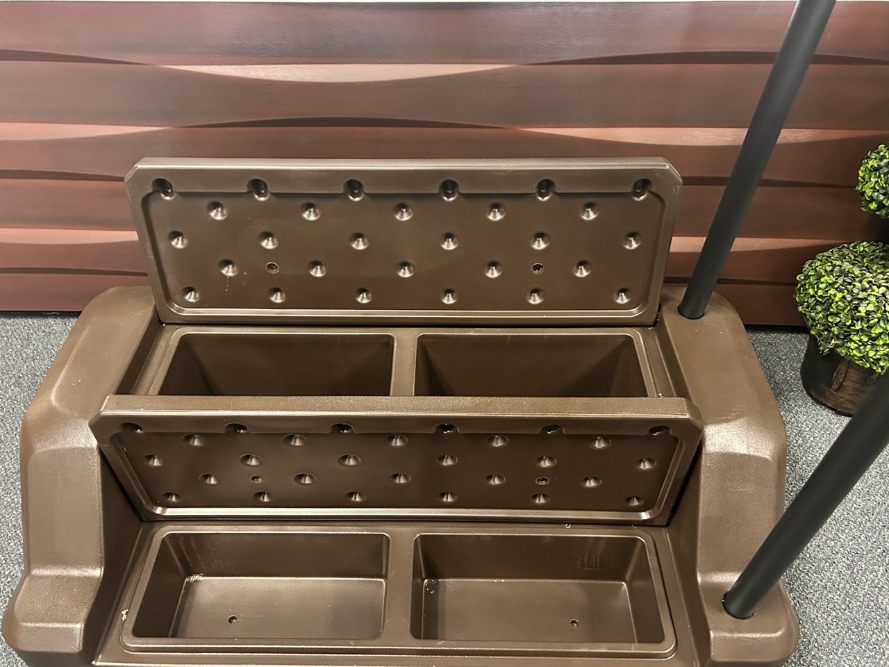 DreamMaker Safe-N-Store Step COFFEE color with Handle FLAT RATE