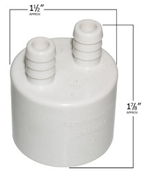 6540-130 Sundance Spas Air Manifold: 2 Port, (0.375" Barb) x 1" Slip