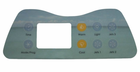 11-0036-77 - Artesian Spas Label, Island Spas 8 Button (11-0036-77)