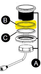 6540-521 O-Ring FootWell Light Assembly/Jacuzzi Valves