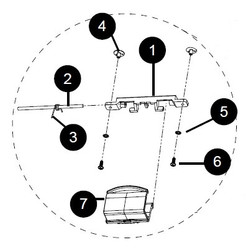 980 Cooler Lid Handle Assembly