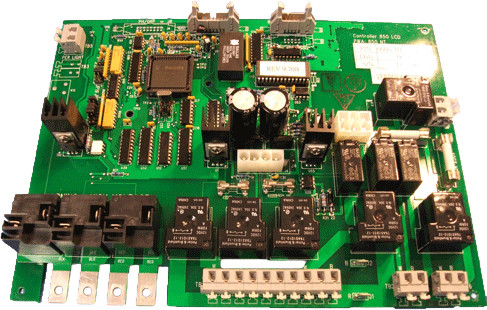 6600-101, Jacuzzi J-300 3-Pump LCD Circuit Board, 2002-2006