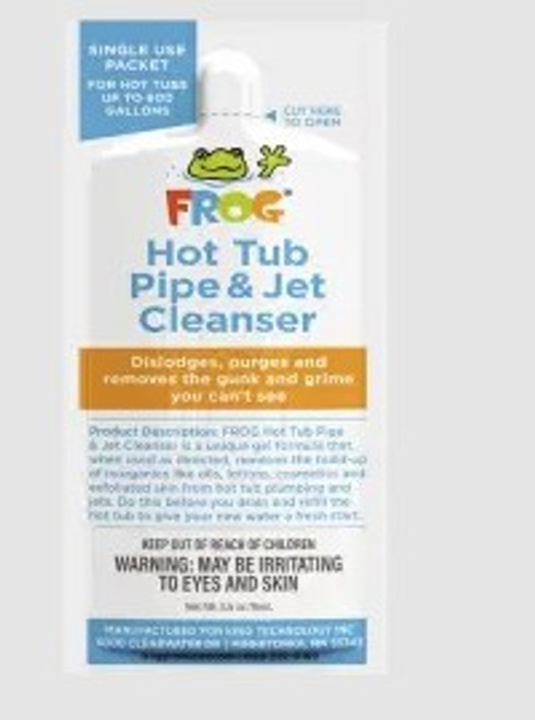 FROG® Hot Tub Pipe & Jet Cleanser for Hot Tubs Single Use Packet (01-14-6178) FROG® Hot Tub Pipe & Jet Cleanser for Hot Tubs Single Use Packet (01-14-6178)