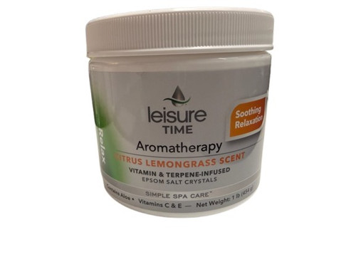 Leisure Time Relax Aromatherapy Citrus Lemongrass Scented Salts 1lb (45455)