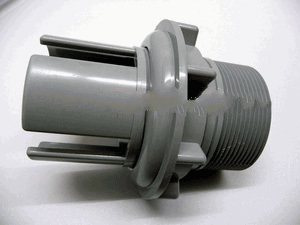 6540-142, Sundance Spas Filter Pipe w/ Jam Nut, 2.0