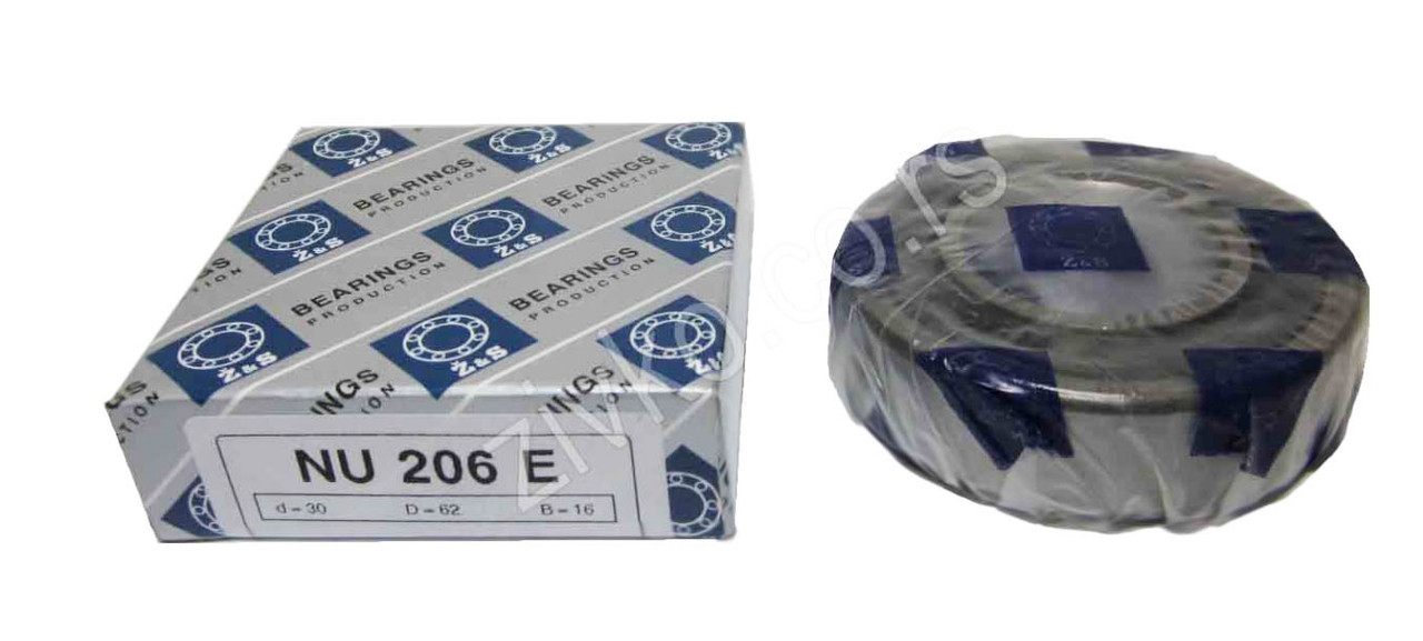 Hengergörgős csapágy NU 206 E - 2