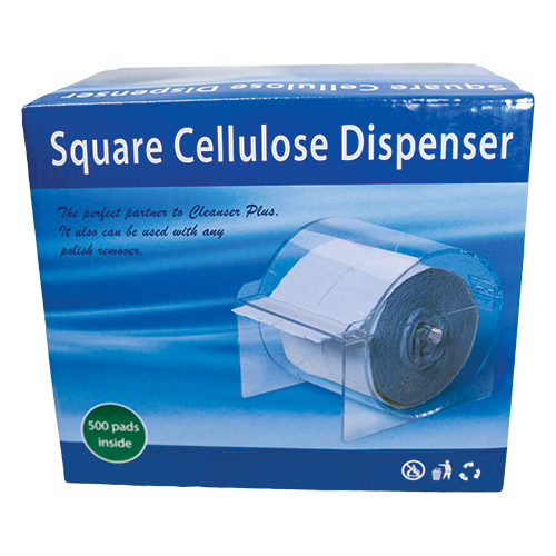 Sina Empty Nail Cellulose Square Dispenser (Discontinued Item)