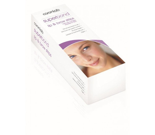 Caronlab Australia Superbond Lip and Brow Strips 1000pc professional waxing supplies Gold Coast Australia Wide, Professional precision waxing strips for eyebrow and upper lip waxing, Caronlab facial waxing strips for beauty therapists and brow artists, Pre cut lip and brow wax strips for professional salon treatments, Profile Salon Supplies Caronlab Australia Superbond waxing strips