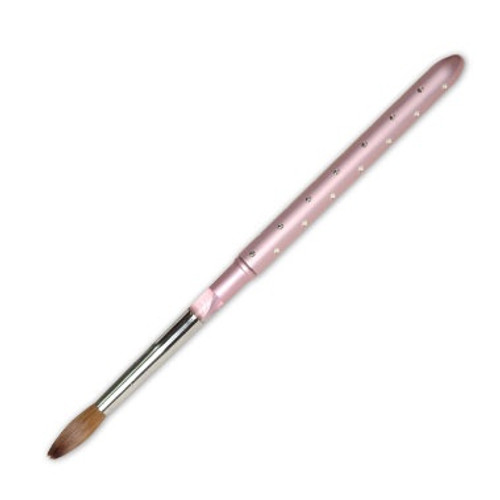 Hawley Pure Kolinsky Sable Acrylic Brush in Pink Canister Range Hawley Pure Kolinsky Sable Acrylic Brush in Pink Canister Range