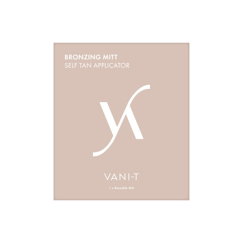 Vani-T Australia Bronzing Mitt self tan applicator Gold Coast Brisbane Australia Wide, Professional tanning glove for streak free self tan application, Beauty therapist using bronzing mitt for spray tan services, Reusable self tanning applicator for salon and home use, Profile Salon Supplies Vani-T tanning accessories