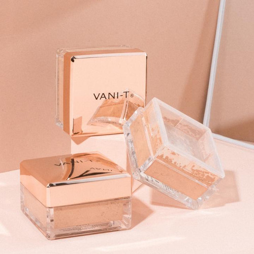 Vani-T Australia Mineral Powder Foundation Range 15g professional makeup Gold Coast Brisbane Australia Wide, Mineral powder foundation with SPF15 for salons, Makeup artist applying mineral foundation with Kabuki brush, Professional lightweight powder foundation range, Profile Salon Supplies Vani-T cosmetics range