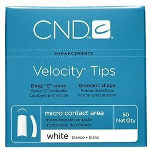 CND Velocity Tips 50pc White #3 (Discontinued with brand)
