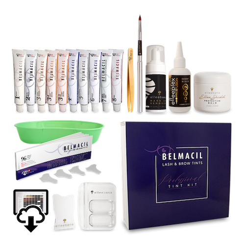 Belmacil mini tinting kit for professional lash and brow tinting including compact tint system for salon and mobile beauty services