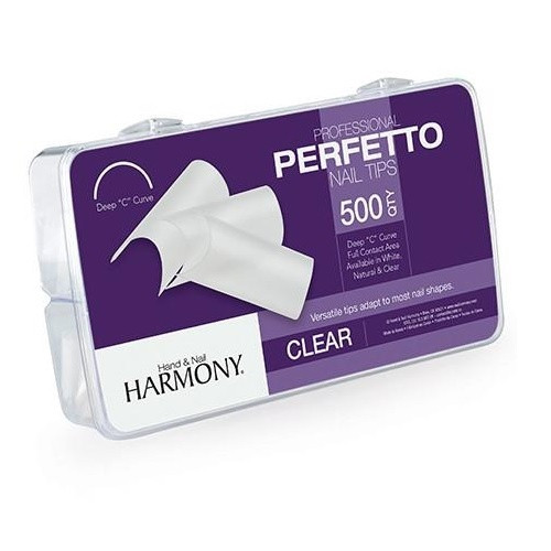 Harmony Perfetto Nail Tips Clear 500pc