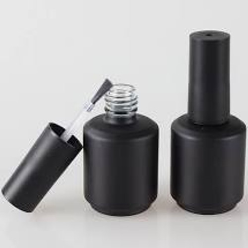 Empty Black Polish Bottle 15ml