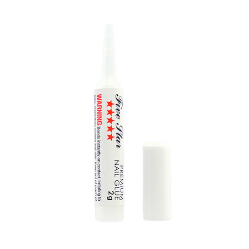 Five Star Glue Range professional salon adhesive products Gold Coast Brisbane Australia Wide, Five Star brush on glue for nail tips and beauty applications, Five Star tube glue precision adhesive for salon use, Five Star bottle glue fine nozzle professional adhesive, Profile Salon Supplies Five Star Glue Range packaging Gold Coast Brisbane Australia Wide