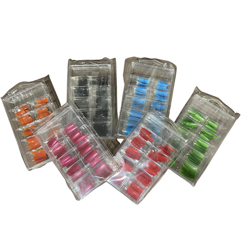 Full Well to Half Well Coloured Tips 100pc (Discontinued Item)