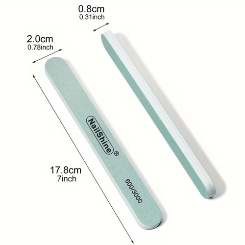 Profile Salon Supplies Nail Shine Buffer File professional nail buffer Gold Coast Brisbane Australia Wide, Double sided nail shine buffer for manicures, Nail technician using polishing buffer for glossy nail finish, Professional nail file for acrylic gel and natural nails, Profile Salon Supplies manicure tools