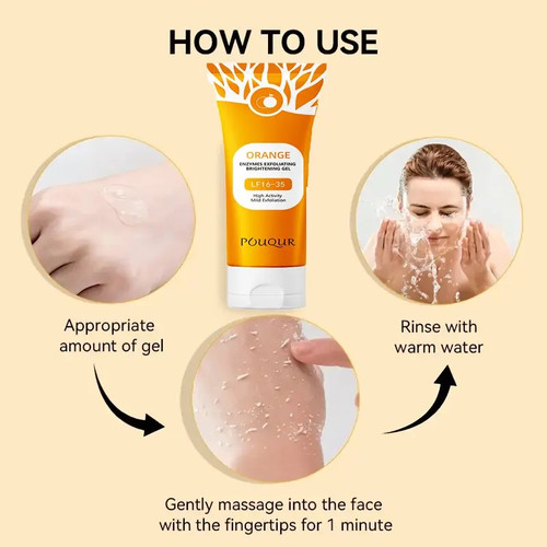 Pouqur Exfoliating Gel with Orange Enzyme 100g