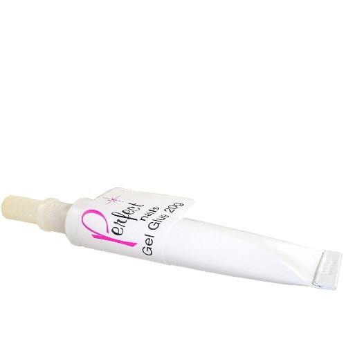 Perfect Nails Gel Glue 20g Squeeze Tube professional nail adhesive Gold Coast Brisbane Australia Wide, Gel glue for nail tips and extensions, Nail technician applying professional gel adhesive during enhancement service, Squeeze tube nail glue for salon use, Profile Salon Supplies Perfect Nails products